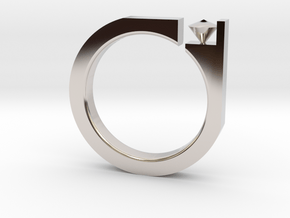 Digi Ring in Platinum