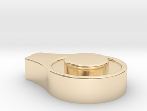 Wingleader Back Rest Hub Cup (replacement part) in 14k Gold Plated Brass