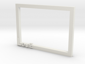 Photo frame in White Natural Versatile Plastic