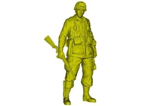 1/24 scale D-Day US Army 101st Airborne soldier in Smooth Fine Detail Plastic