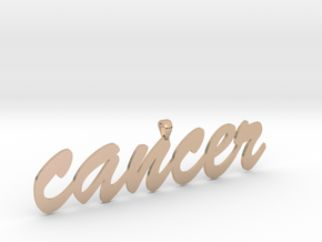 cancer4 in 14k Rose Gold Plated Brass