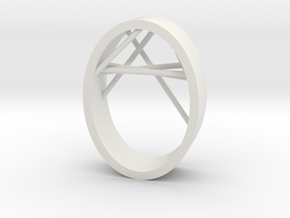 Agguvo Ring in White Natural Versatile Plastic