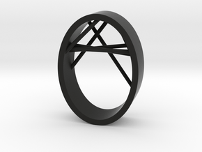 Agguvo Ring in Black Premium Versatile Plastic
