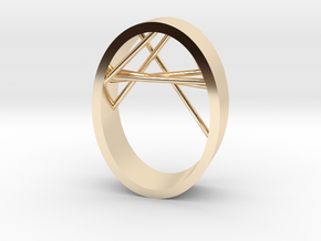 Agguvo Ring in 14k Gold Plated Brass
