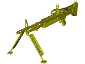 1/24 scale Saco Defense M-60 machinegun x 1 in Tan Fine Detail Plastic
