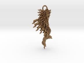 IF Horn Shell Pendant in Natural Brass