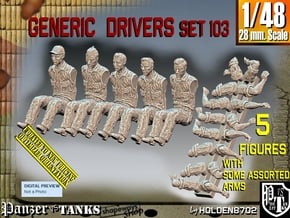 1/48 Drivers Set103 in Tan Fine Detail Plastic