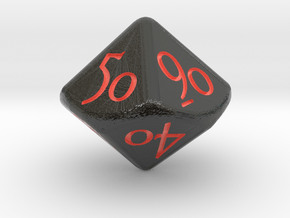 D10 D&D "Tens" Dice in Glossy Full Color Sandstone
