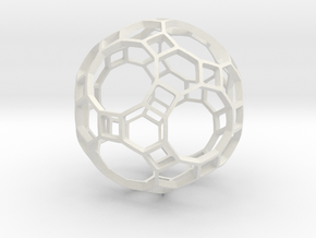 TRUNCATED_ICOSIDODECAHEDRON in White Natural Versatile Plastic