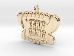 Fang Gang Pendant in 14K Yellow Gold