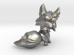 Chibi Fox in Natural Silver: Extra Small