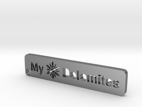 MyTinyDolomites - key holder Winter 2018 in Polished Silver
