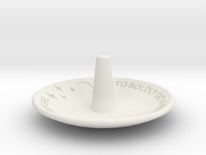 To Boldly Go...Jewelry Dish in White Natural Versatile Plastic