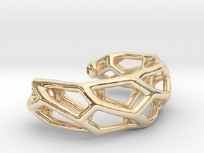 Modell 80400 - Voronoi  in 14k Gold Plated Brass