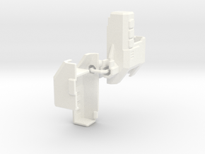 TR Overlord Forearm Adaptor (both sides) in White Processed Versatile Plastic
