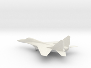 MiG-29 Fulcrum in White Natural Versatile Plastic: 1:64 - S