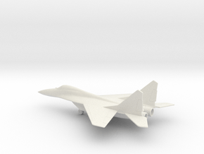 MiG-29 Fulcrum in White Natural Versatile Plastic: 1:144