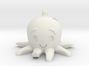 Friendly Octopus Buddy in White Natural Versatile Plastic
