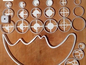 balance game - moongame  in Tan Fine Detail Plastic