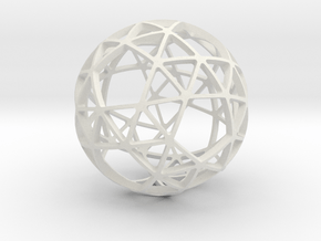 SNUB_DODECAHEDRON in White Natural Versatile Plastic