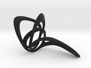 Looplooploop Ring Size US 8.0 in Black Natural Versatile Plastic