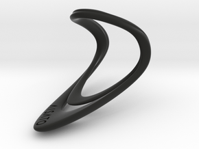 Loop Ring Size US 8.0  in Black Natural Versatile Plastic