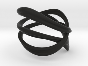 Milkyway Ring size US4.0 in Black Premium Versatile Plastic