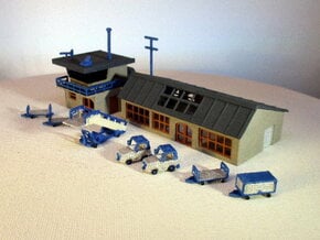 Flughafen - 1:87 (H0 scale) in White Natural Versatile Plastic