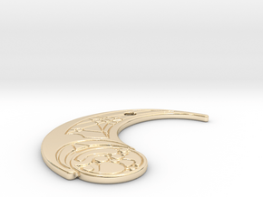 TLJ Pendant (Single) in 14k Gold Plated Brass