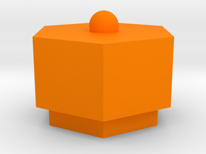 box in Orange Processed Versatile Plastic