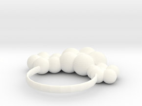 hair ring in White Processed Versatile Plastic