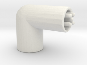 Yacht horn in White Natural Versatile Plastic: Small