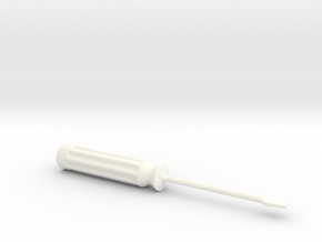 screwdriver.STL in White Processed Versatile Plastic