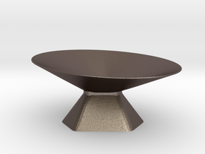 Dish 3 of 4 in Polished Bronzed Silver Steel