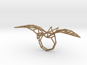 origami eagle ring in Natural Brass: 7.5 / 55.5