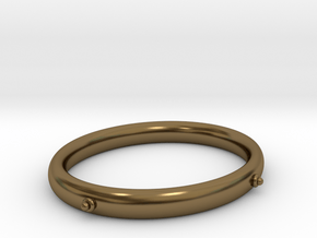 Bangle (OVAL)  small in Polished Bronze