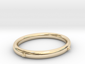 Bangle (OVAL)  small in 14k Gold Plated Brass