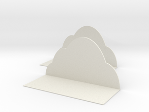 Clouds shelves in White Natural Versatile Plastic