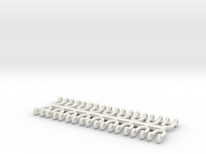 1/35 scale lifting shackles in White Natural Versatile Plastic