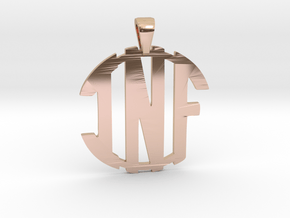 inf-monogram-new in 14k Rose Gold Plated Brass
