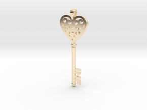 heartkey-new in 14k Gold Plated Brass