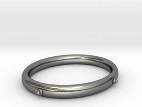 Bangle (OVAL) Large in Polished Silver