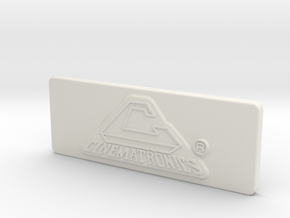Cinematronics Coin Door Tag - Solid Version in White Natural Versatile Plastic