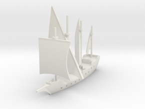 1/700 Caravela de Armada version 1 in White Natural Versatile Plastic