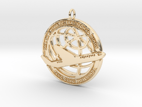 International Minds Pendant in 14k Gold Plated Brass