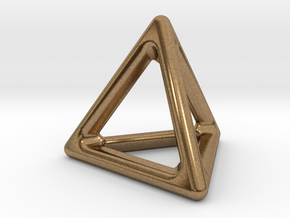Simply Shapes Pendants Triangle in Natural Brass