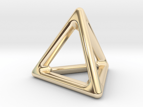 Simply Shapes Pendants Triangle in 14K Yellow Gold