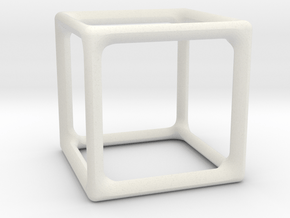 Simply Shapes Pendants Cube in White Premium Versatile Plastic
