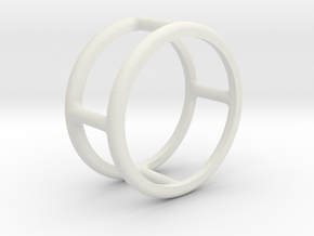Simply Shapes Pendants Circle in White Natural Versatile Plastic