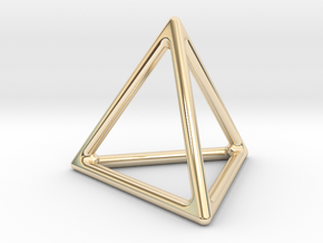 Simply Shapes Homewares Triangle in 14k Gold Plated Brass